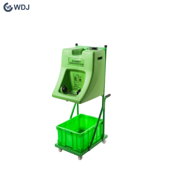 Portable Emergency Eye Wash Station with Waste Water Collection Tray 